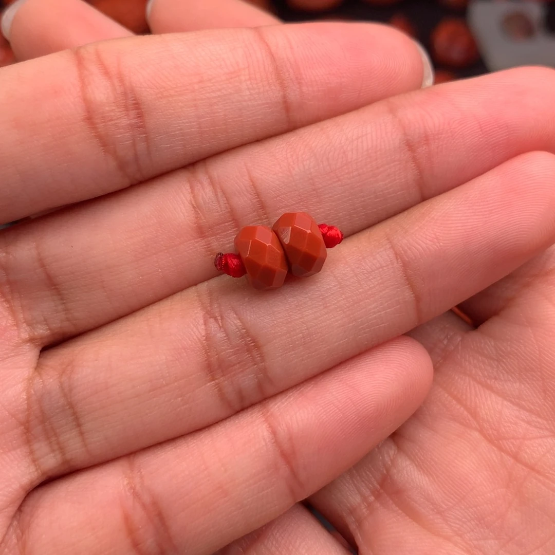 南红玛瑙精工无相隔片8mm未镶嵌