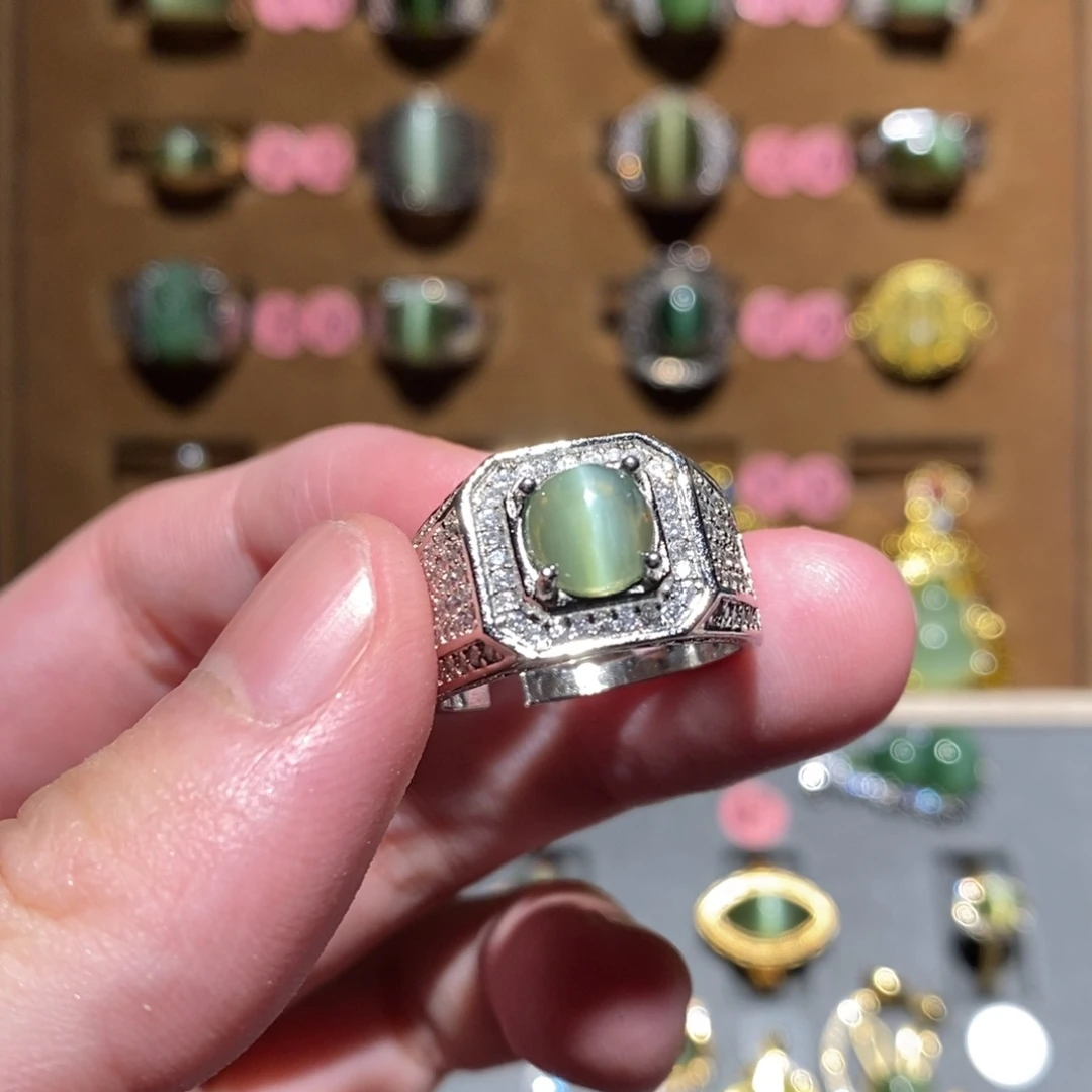 和田玉未镶嵌戒指