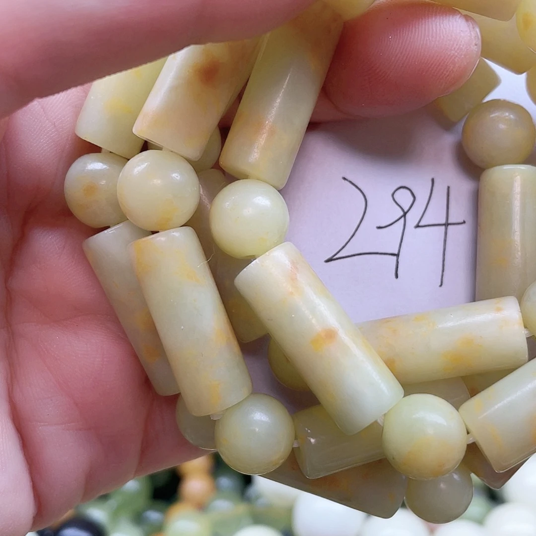 未镶嵌蛇纹石玉手链