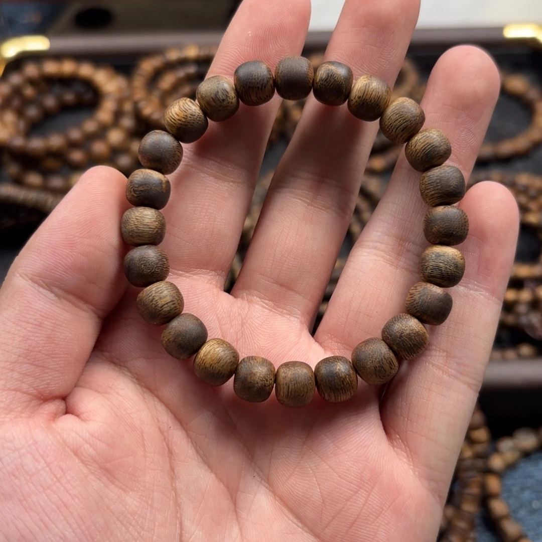 手串沉香海南莺歌绿奇楠卡9单圈