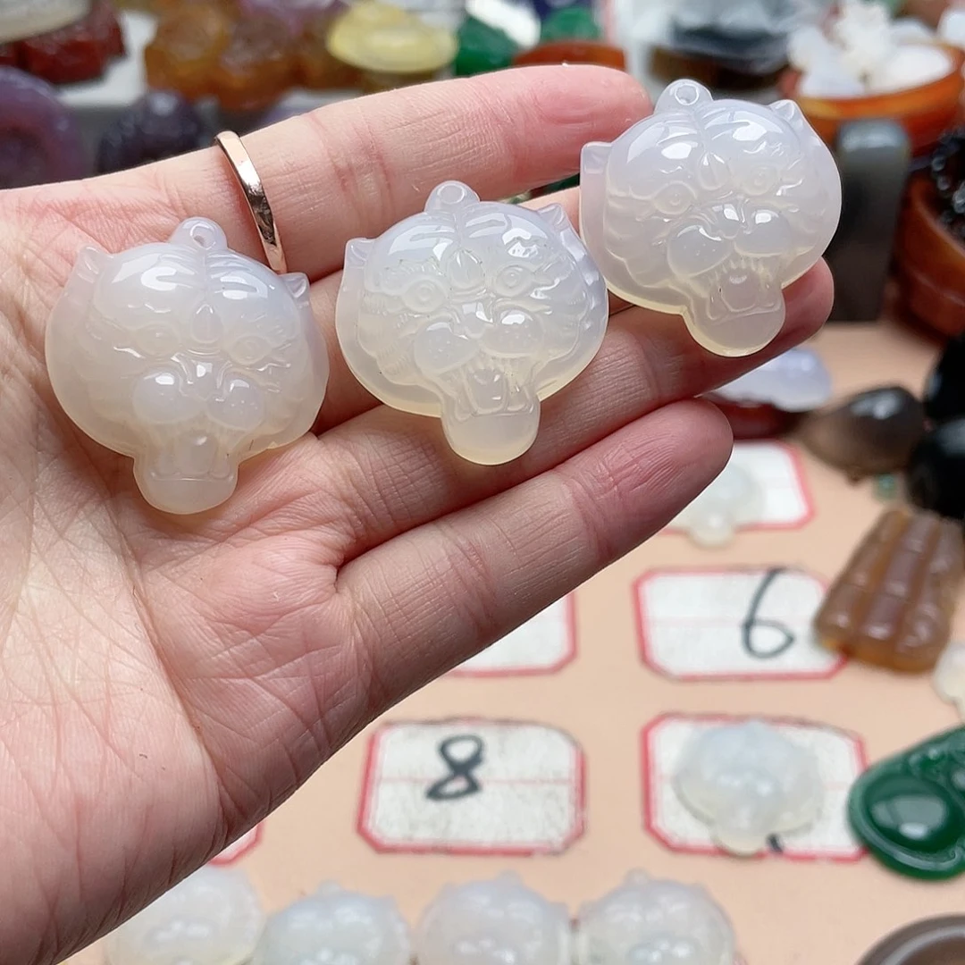 玛瑙/玉髓颈饰合金珍*我