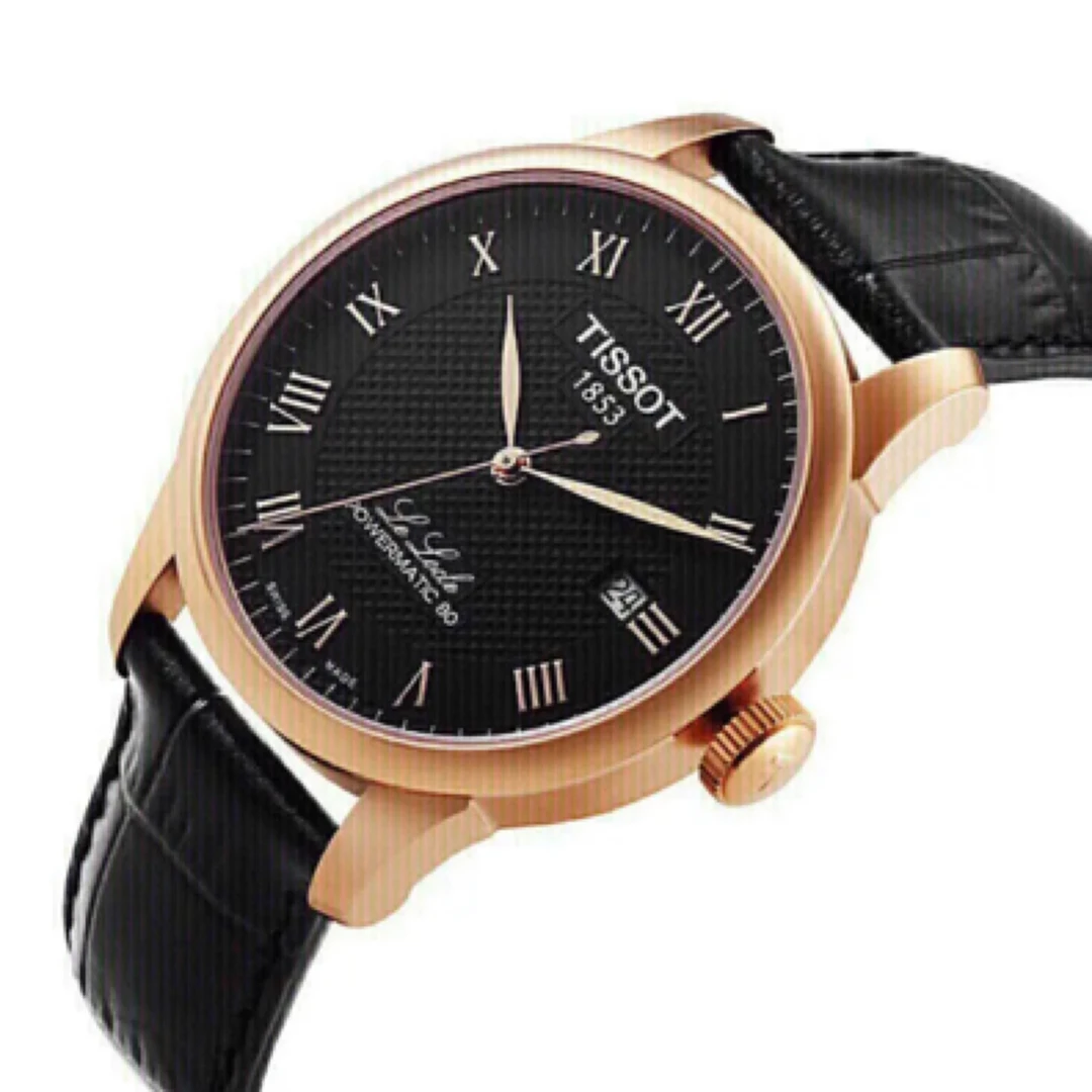 99新 Tissot/天梭 力洛克黑盘商务皮带39.3表径