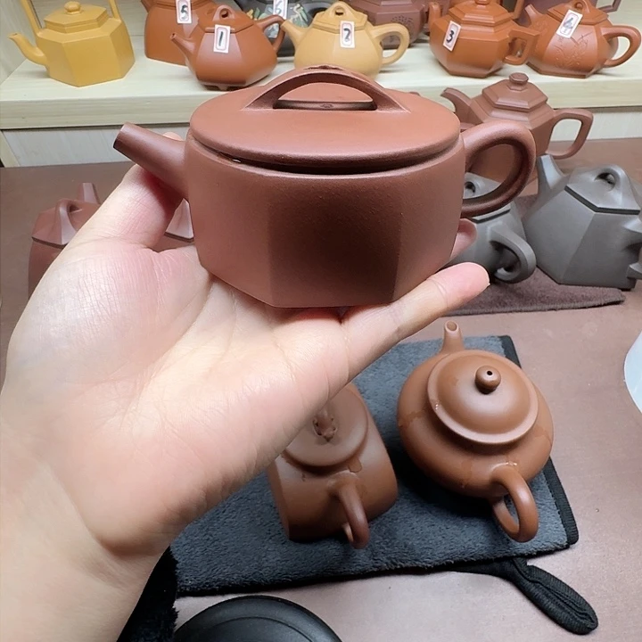 茶壶紫泥半手工汉瓦170cc