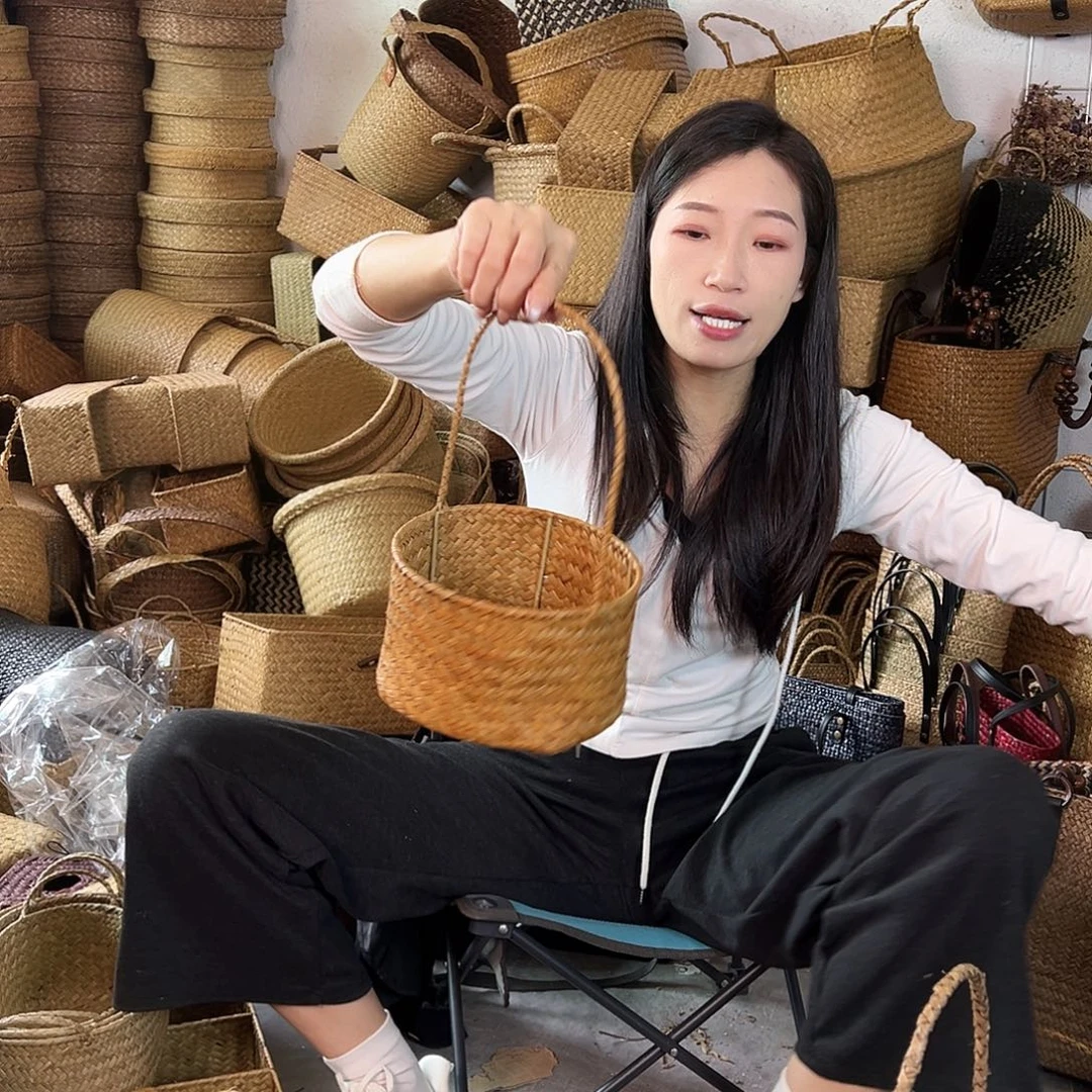 草编草编包/草编收纳盒微瑕疵