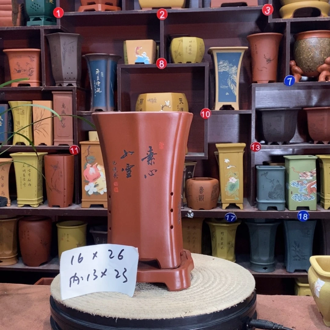 紫砂艺术紫砂花盆
