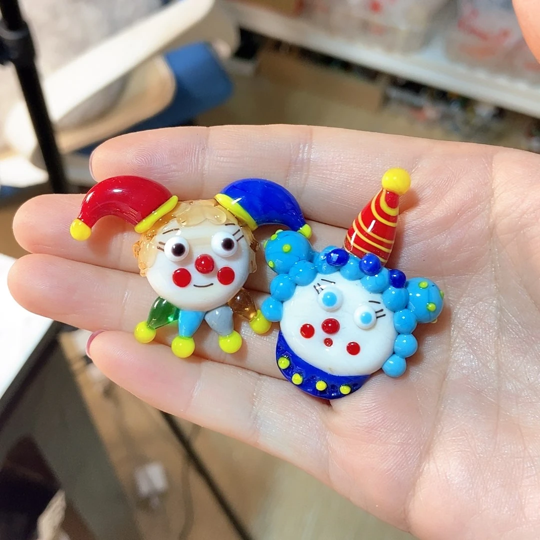 琉璃手工艺品一对冰箱贴