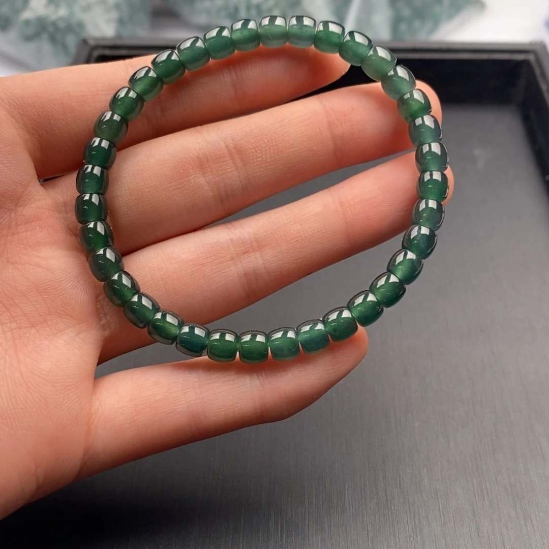 头***爸翡翠未镶嵌手链翡翠成品手串