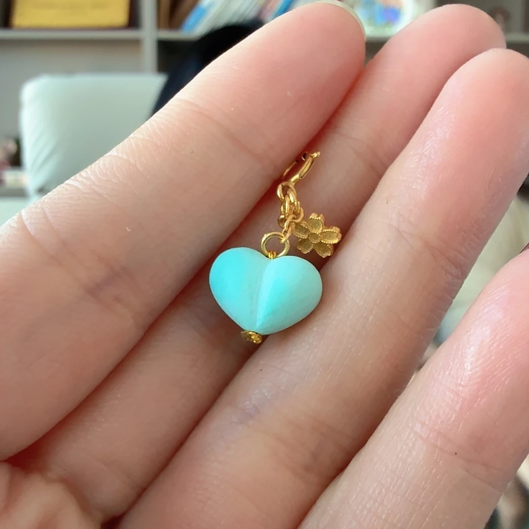 绿松石18K金镶嵌珠宝奇石