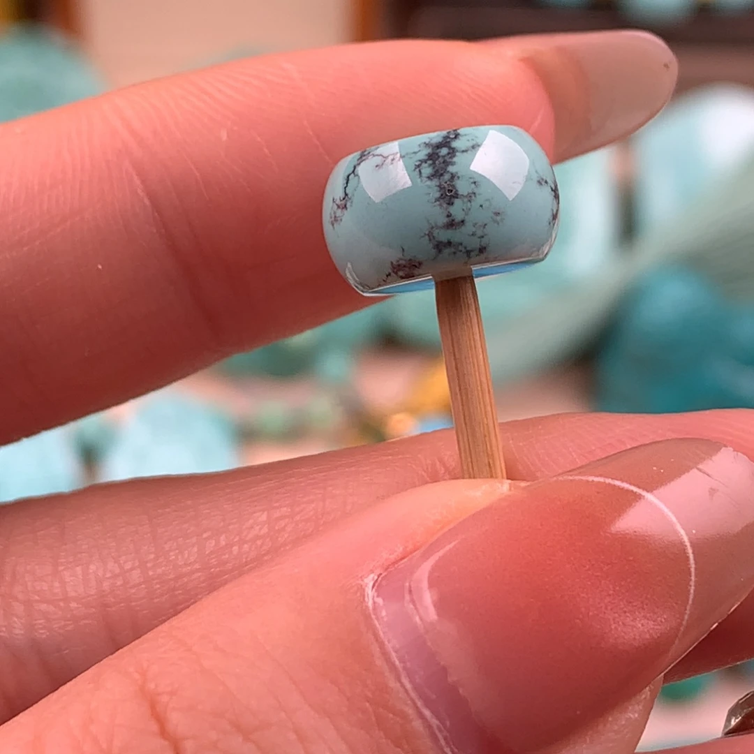 绿松石未镶嵌墩子12.3