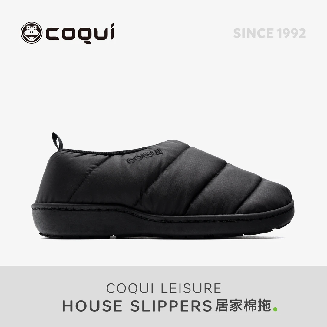 COQUI酷趣勃肯包跟棉拖鞋女鸭绒保暖防滑保暖两穿室内家居棉拖男