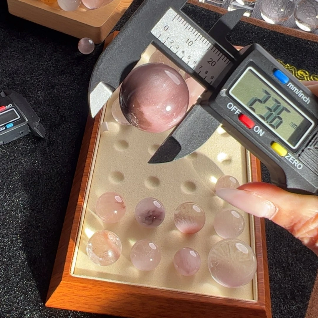 喜***饭水晶未镶嵌手链23.6m定制通孔不退不换微瑕