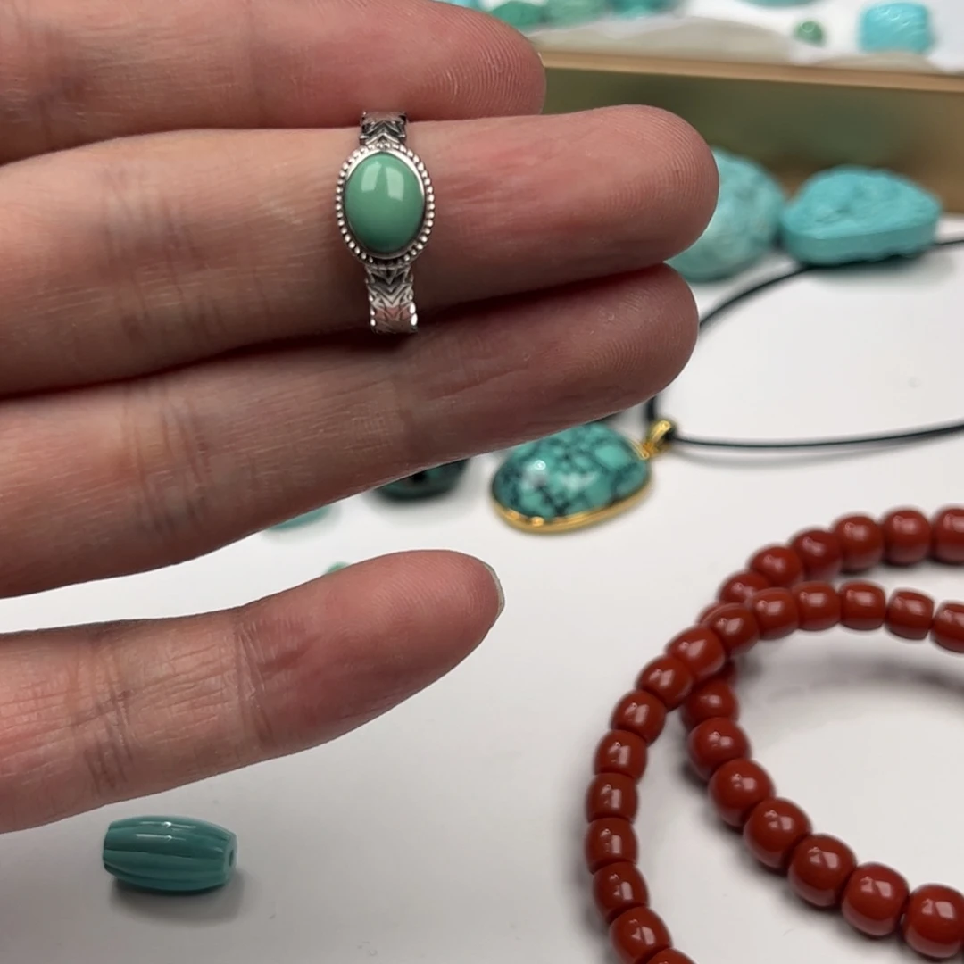 绿松石未镶嵌配饰
