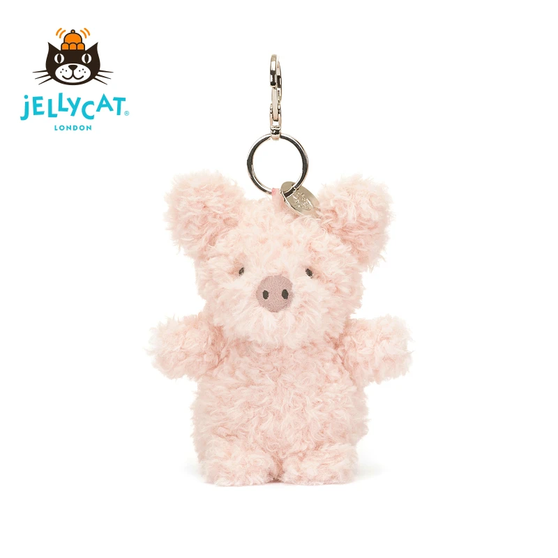 Jellycat英国新品卷毛小猪包包挂饰毛绒玩偶公仔可爱玩具背包挂件