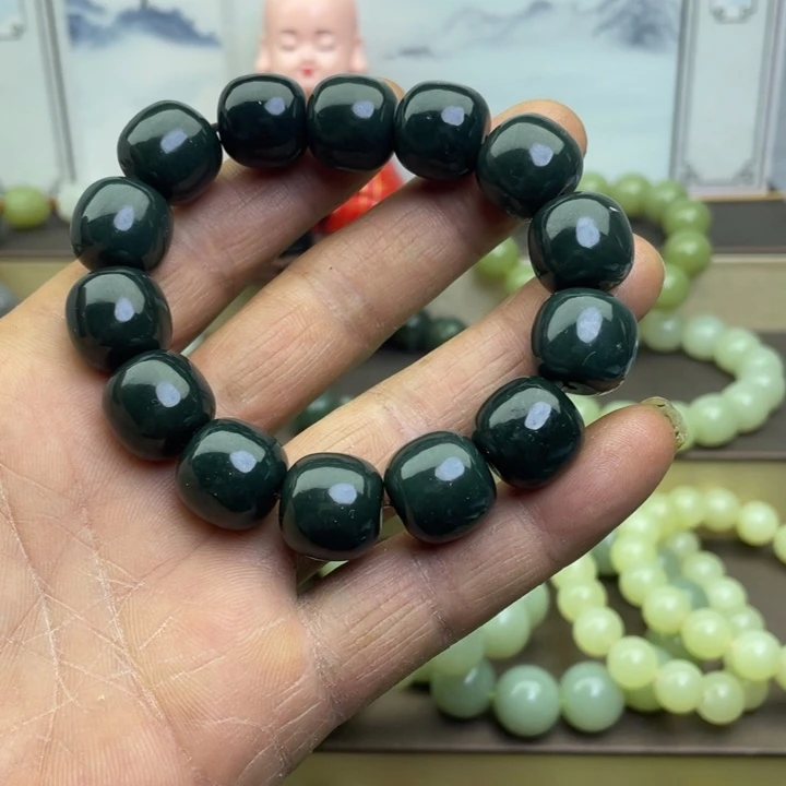 和田玉未镶嵌手链