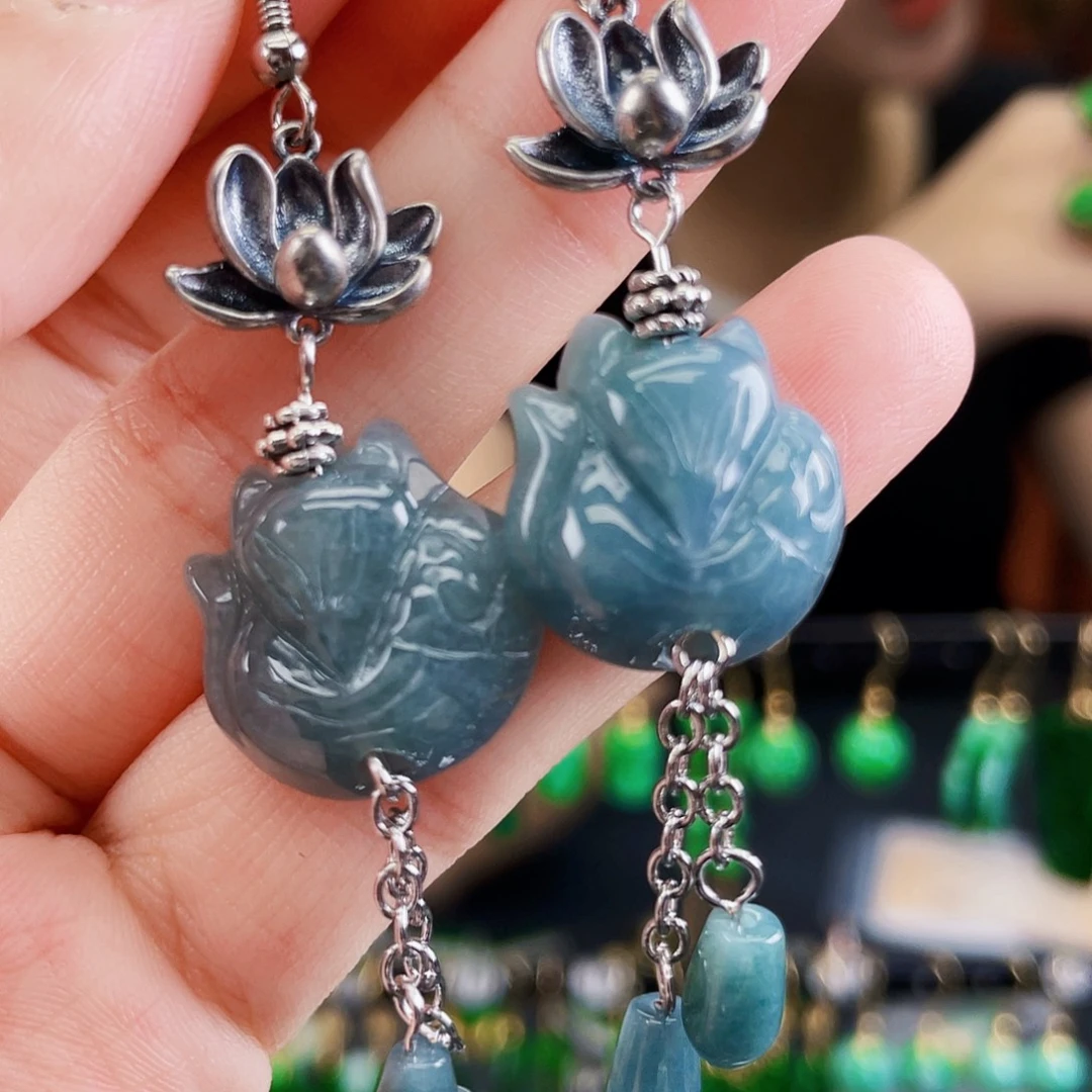 未镶嵌翡翠耳饰饰品