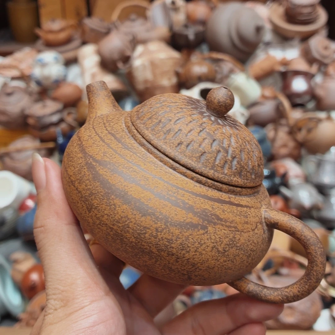 柴烧老岩泥高温茶器皿