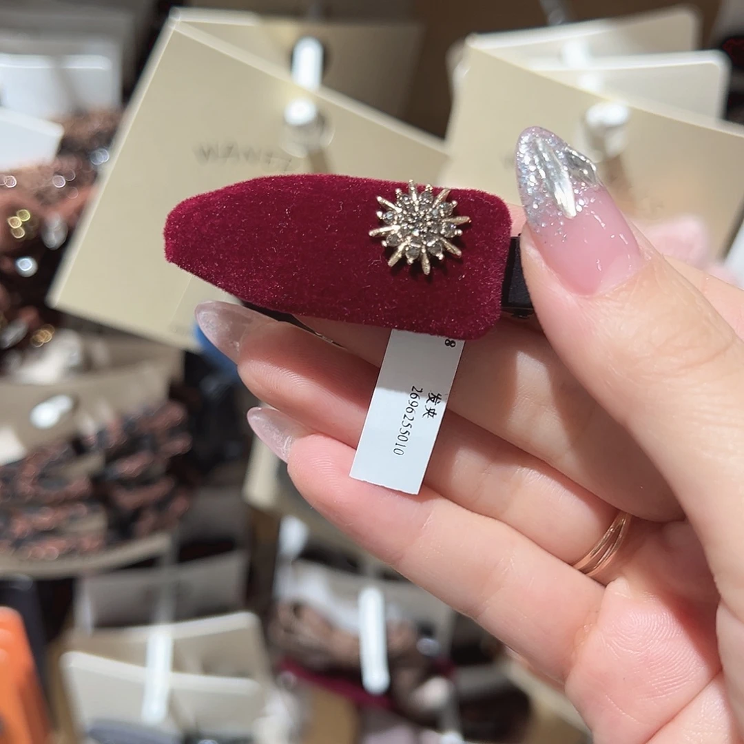 ✿***✿皮质铁合金泡菜红色丝绒铲子鸭夹