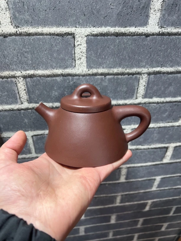 紫砂壶手工制作霸王石瓢宜兴紫泥茶壶