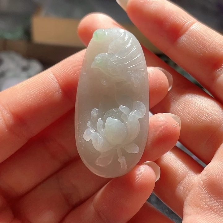 翡翠未镶嵌颈饰天然
