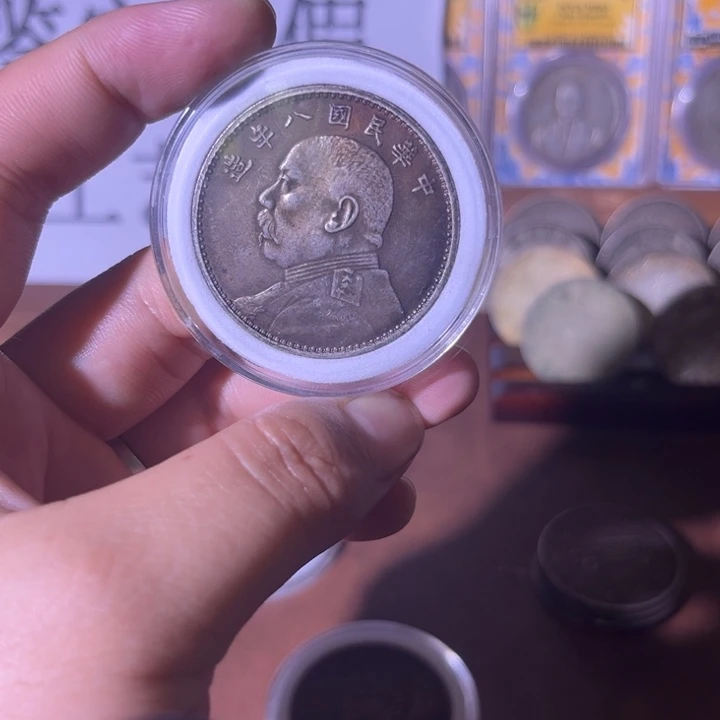 复古 精美龙洋可吹响可翻面工艺品摆件