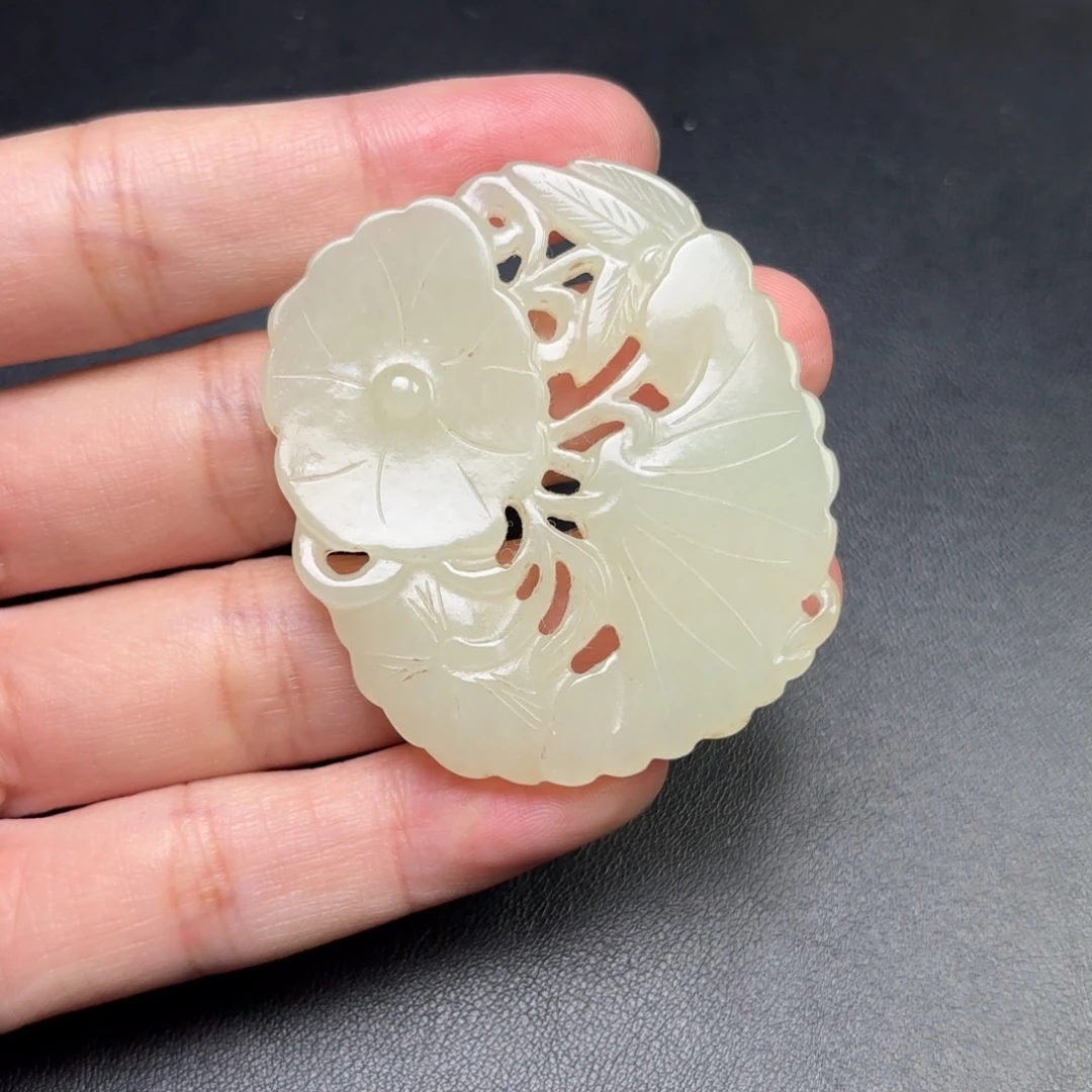 用***6和田玉未镶嵌挂件