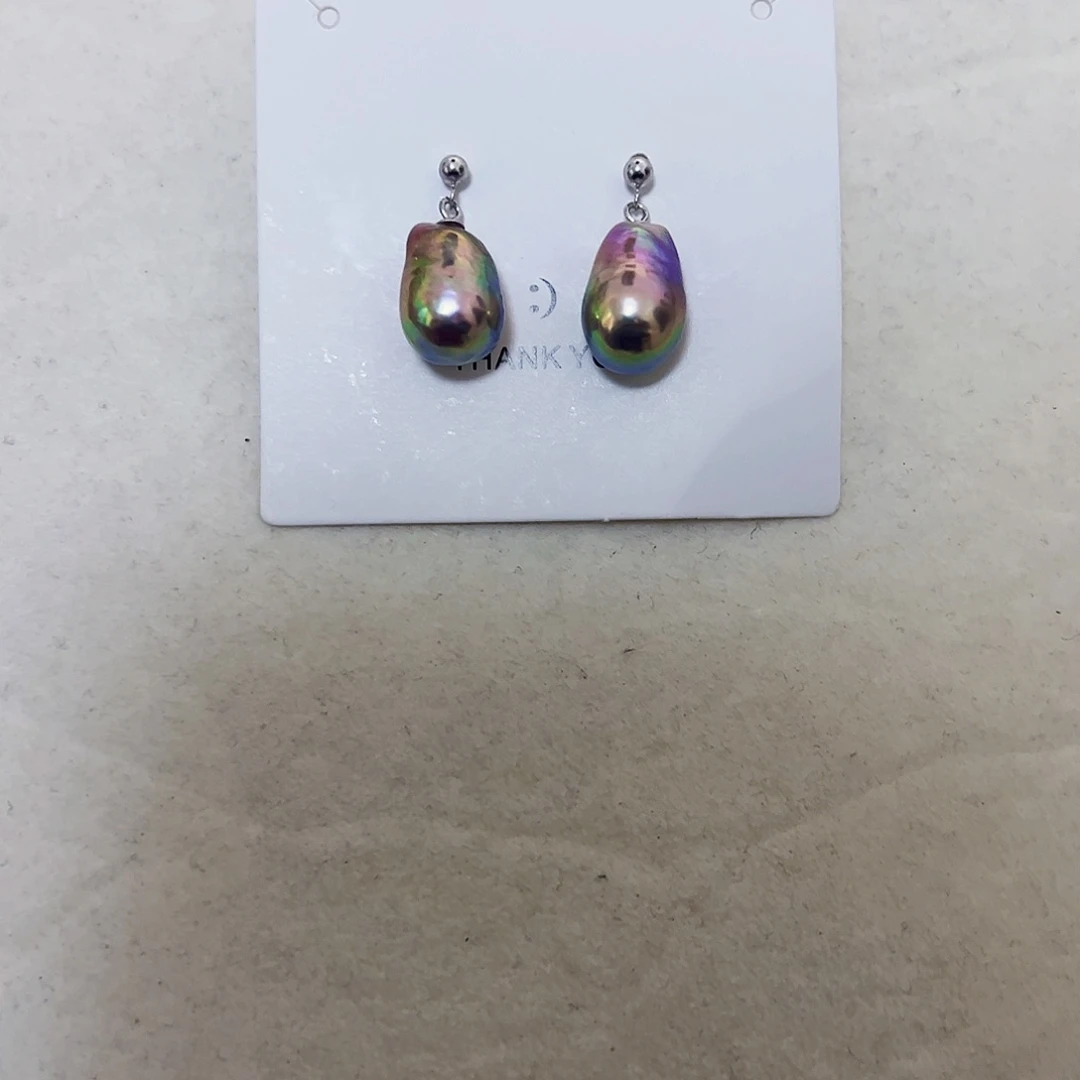 淡水珍珠耳饰银S925镶嵌?**琳