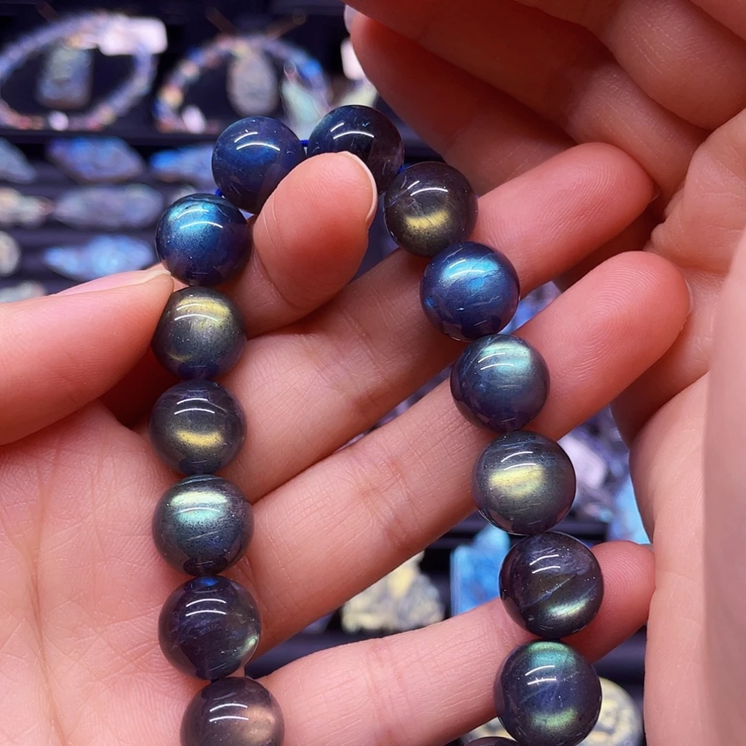 小***奥长石手串未镶嵌12.左右