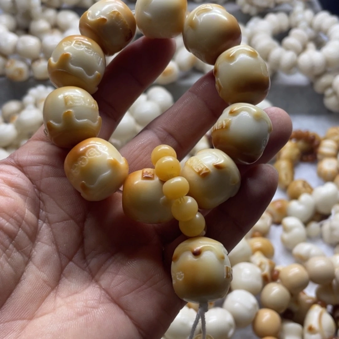 吊坠菩提根/象牙果全品象牙果烤色蜜罐手串卡21