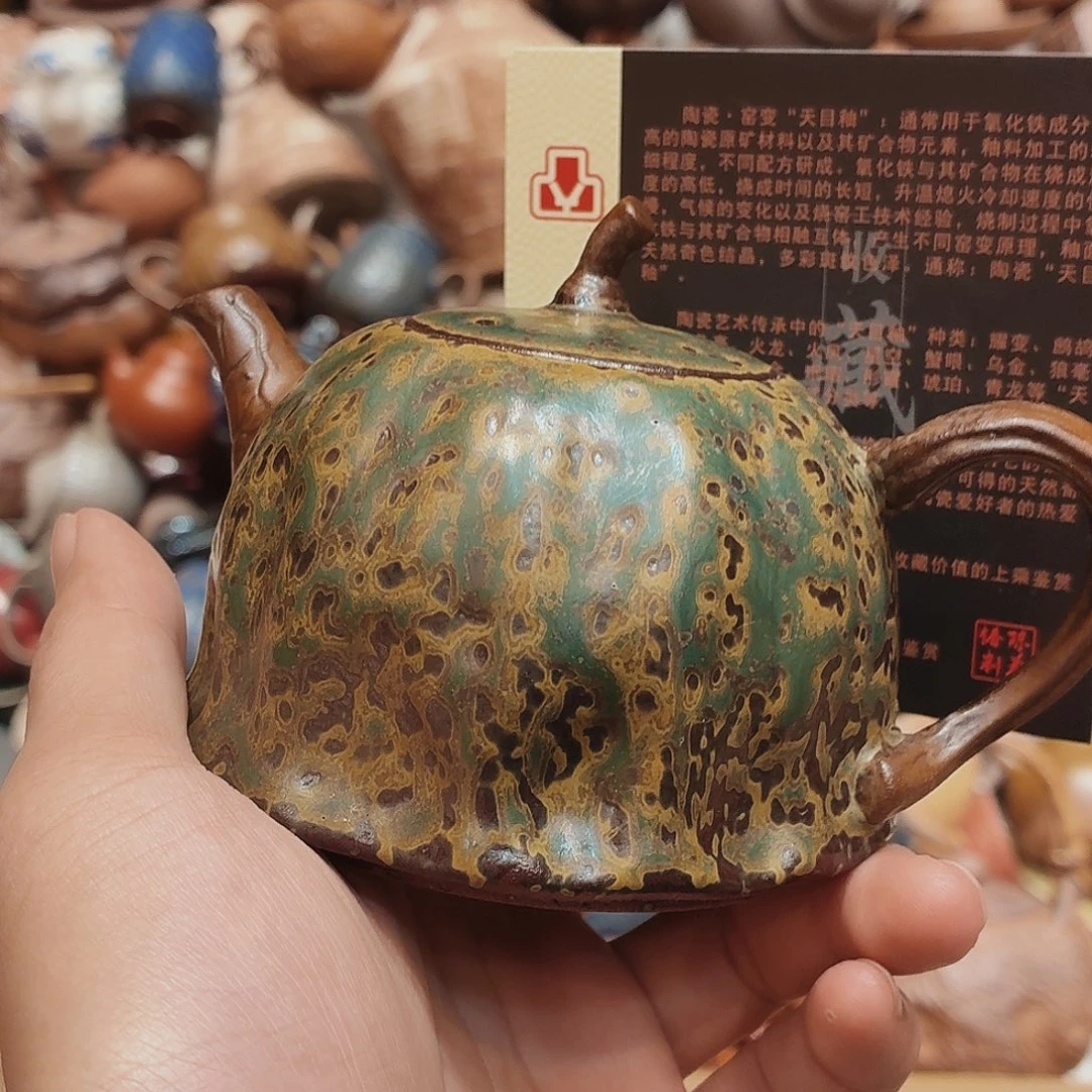 柴烧老岩泥高温茶器皿