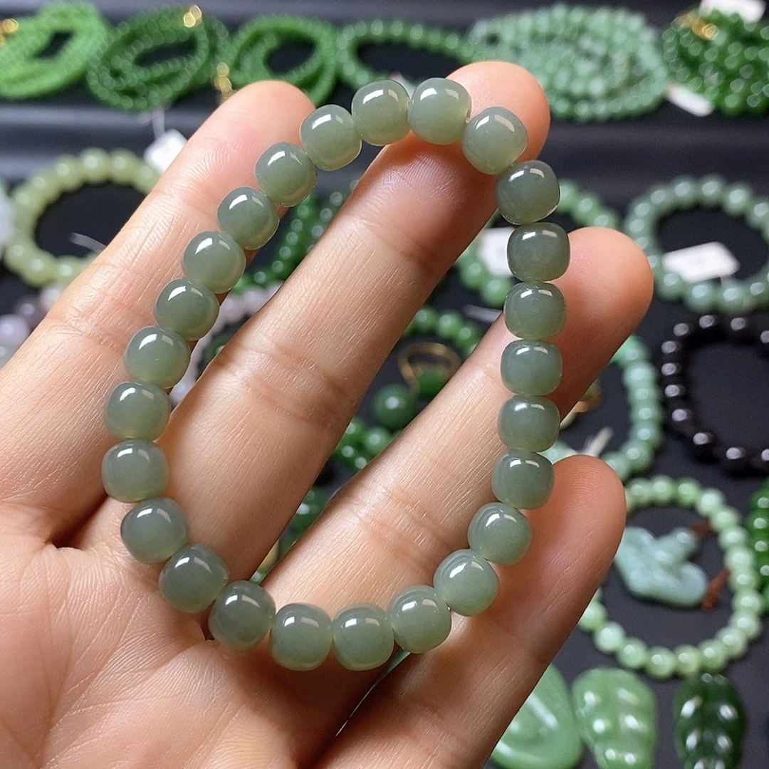 和田玉未镶嵌手链