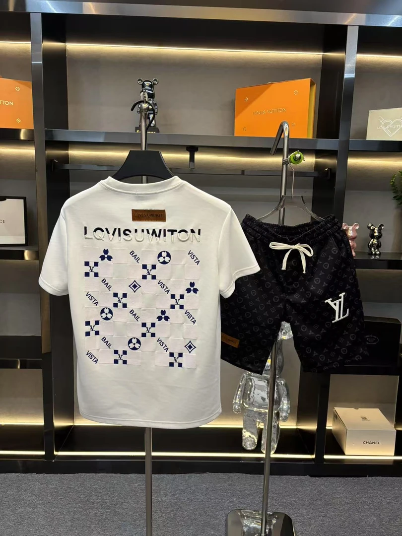 男士夏季新款轻奢休闲百搭修身时尚套装K502