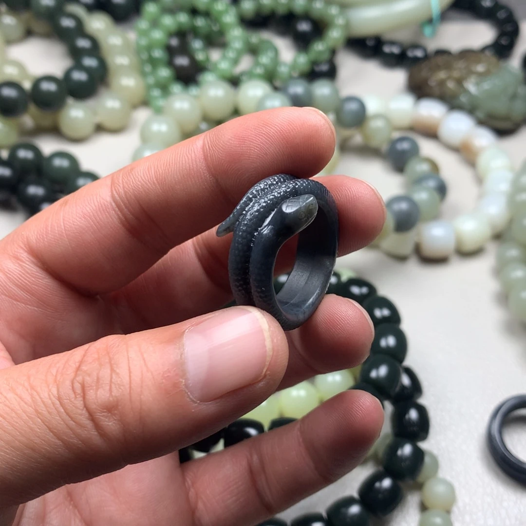 未镶嵌和田玉手链19.5