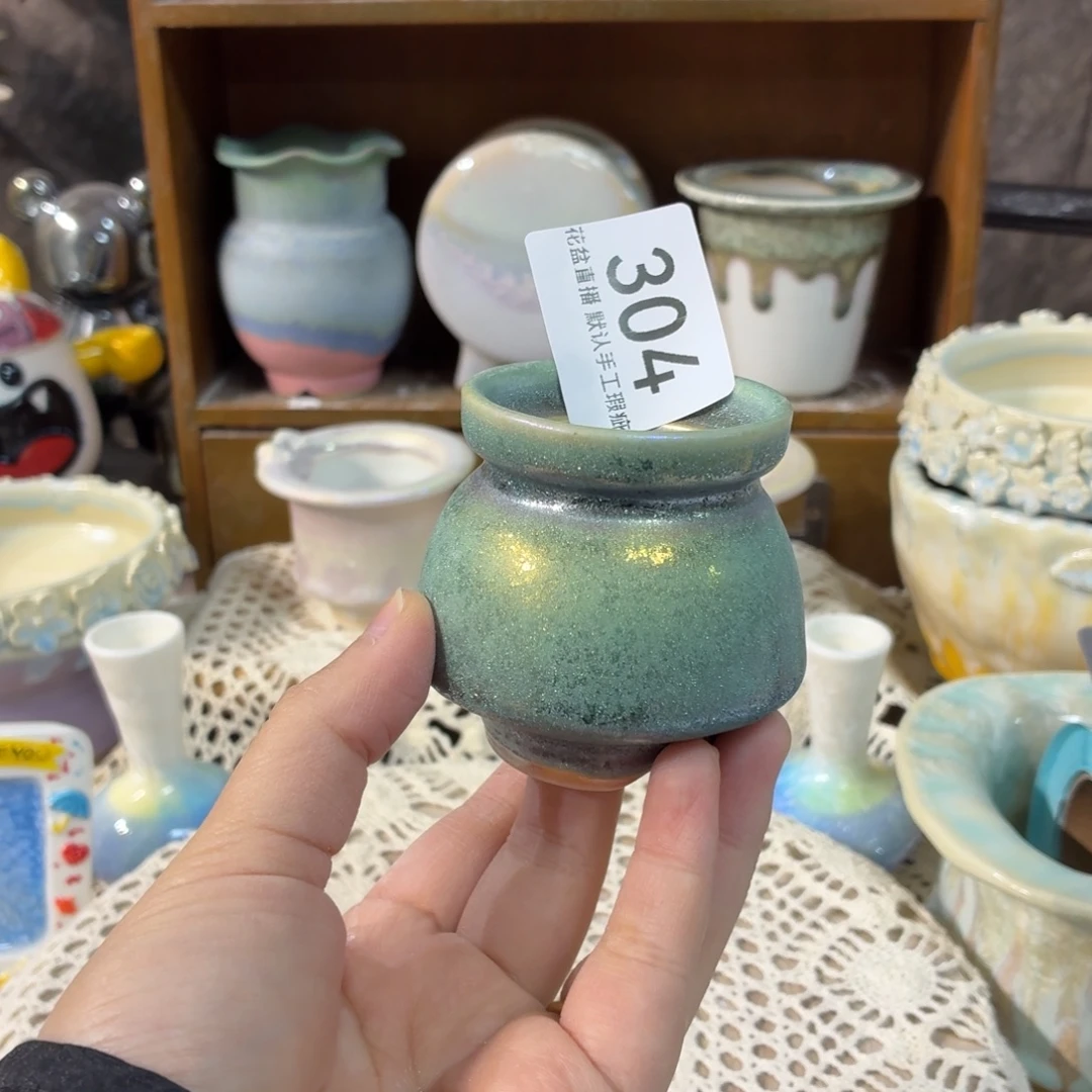 景德镇陶瓷花盆艺术炫彩