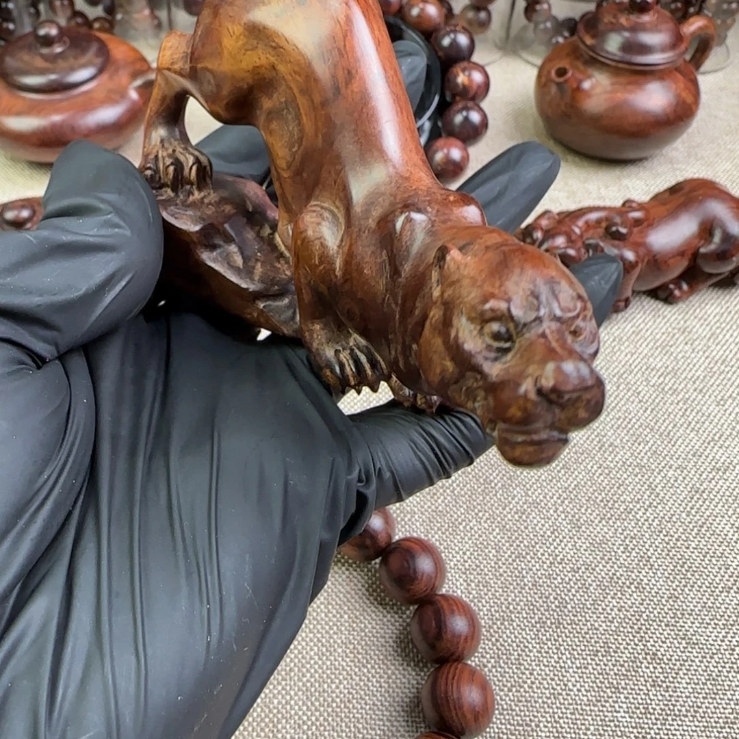 黄花梨/降香黄檀手串/手链下山豹