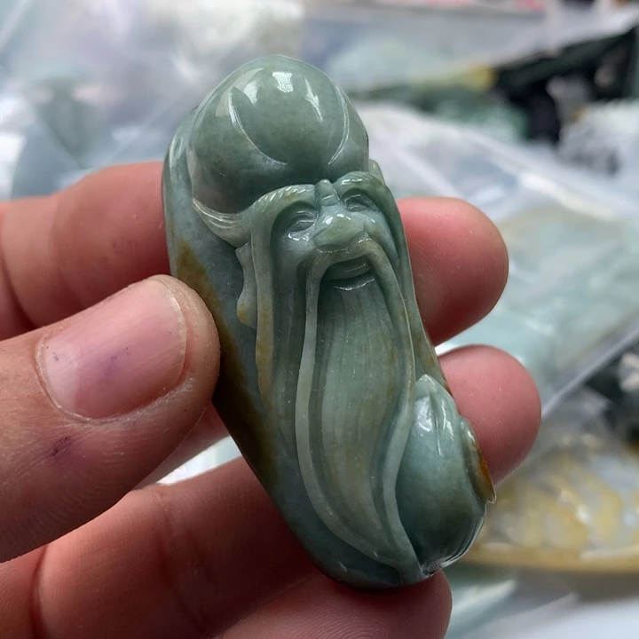 翡翠未镶嵌颈饰保真天然a货翡翠