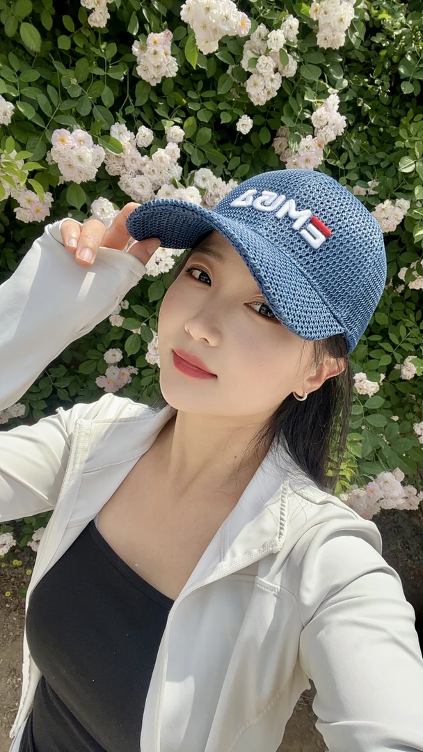 EMUA棒球帽时尚夏天宽檐网红韩版鸭舌帽休闲帽子夏季网眼字母春季