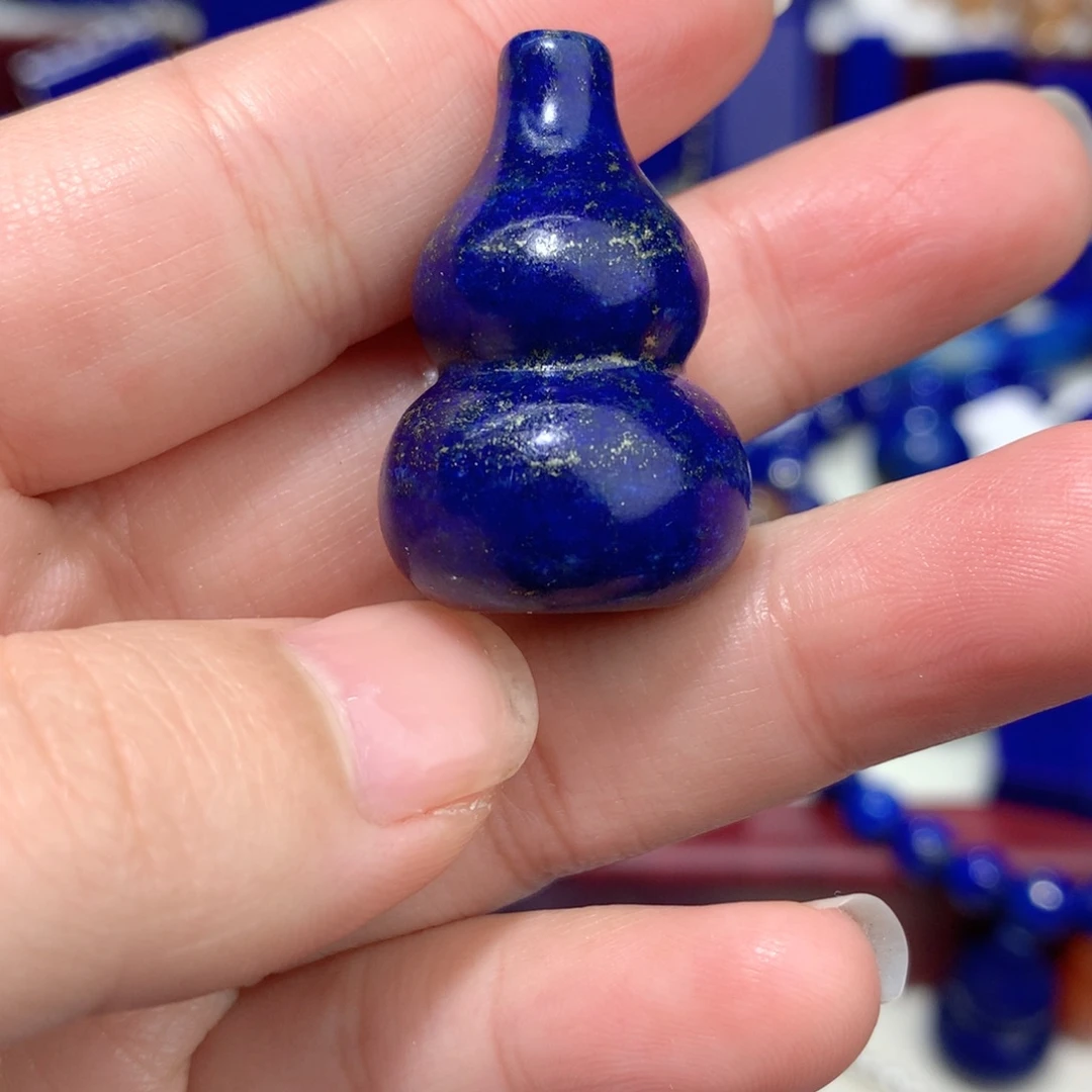 青金石未镶嵌30葫芦挂件