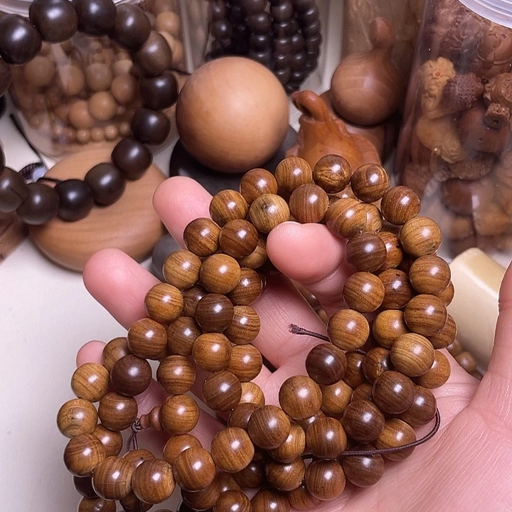 檀香木老山檀香1.0/108黑肉横纹虎皮沉满纹
