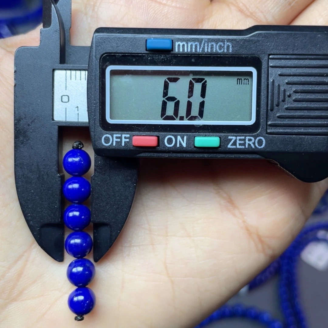 青金石未镶嵌6mm弟子珠配饰