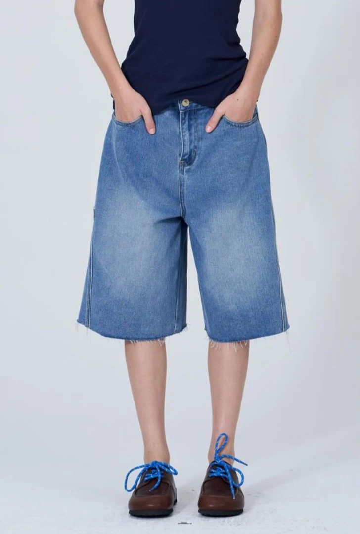 LABERTHREE X THE ENES 五分牛仔短裤