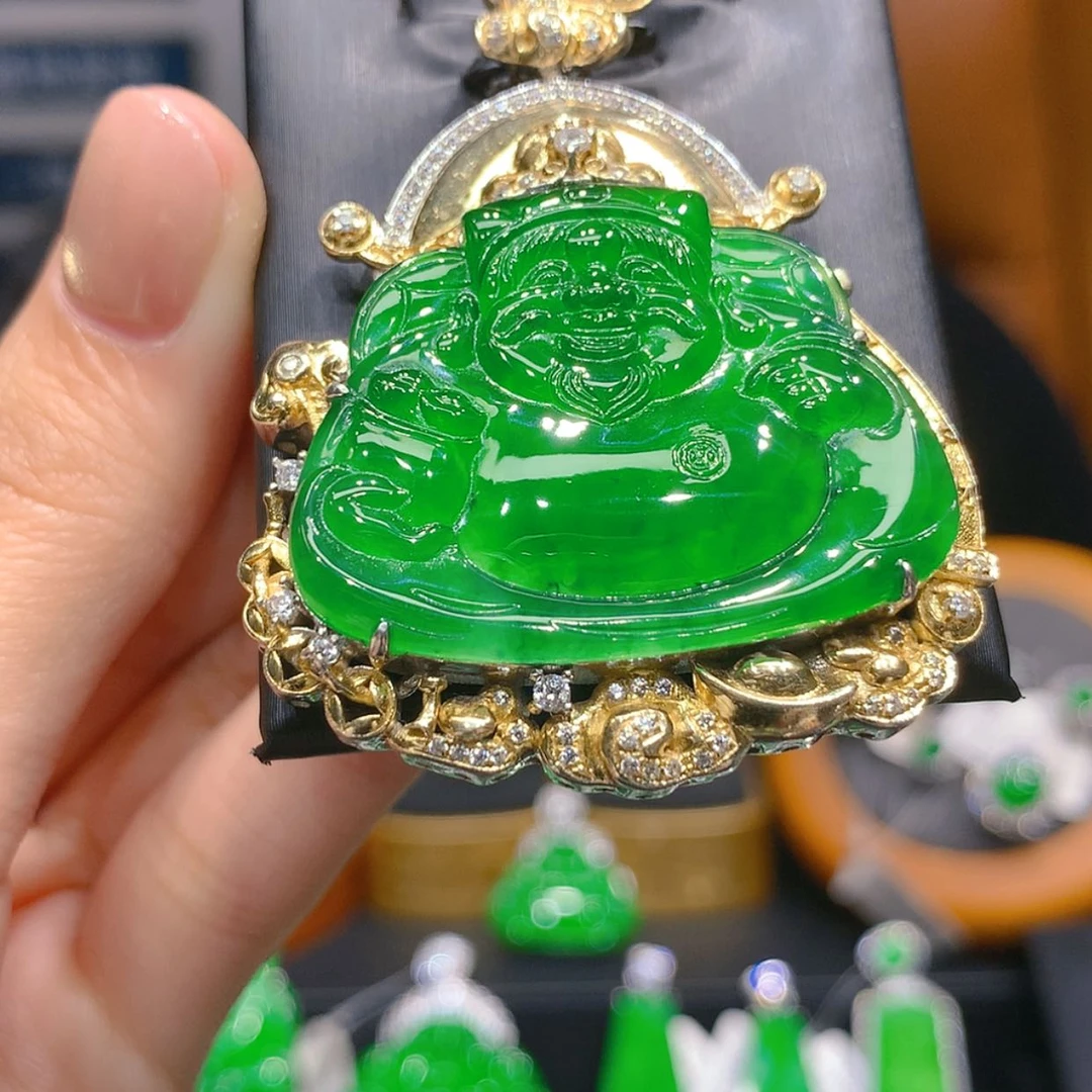 【闪购商品】颈饰银S925镶嵌翡翠4柒姐