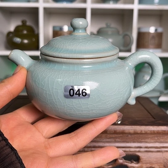 杯046仿古釉仿古壶手工制作微瑕