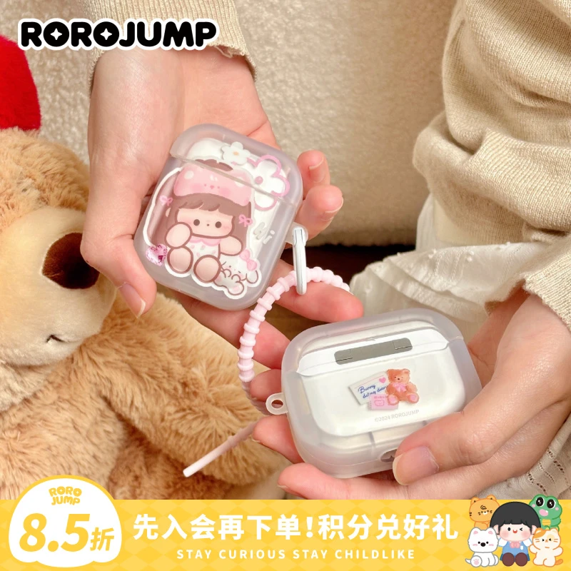 肉肉酱小狗约会日志耳机壳适用airpodspro/3苹果保护套女卡通可爱