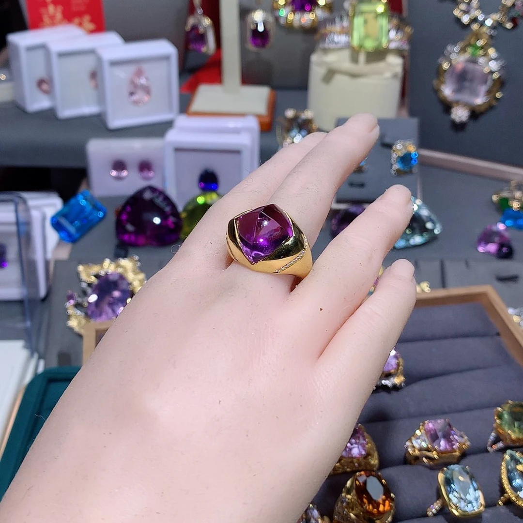 水晶戒指银S925镶嵌过**？戒指