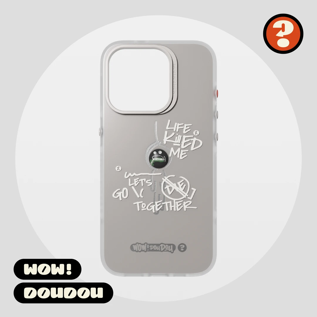 小豆豆手机壳emoji系列之【上吊小人】适用于iPhone15/16系列