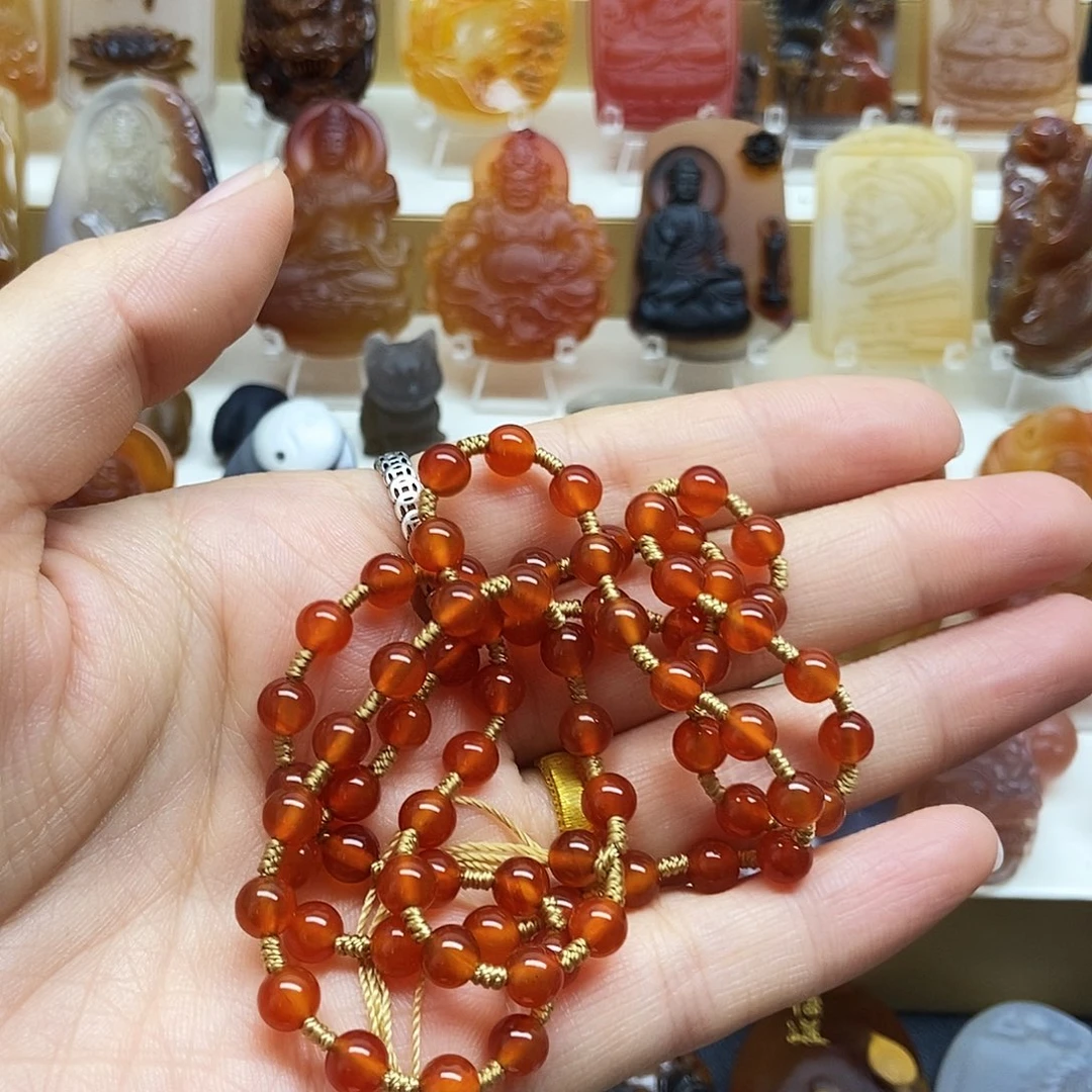 生***a玛瑙/玉髓未镶嵌颈饰