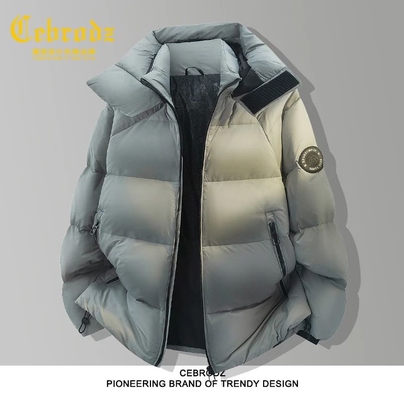 法国Cebrodz男士羽绒服冬季加厚保暖百搭外套时尚百搭休闲外穿男