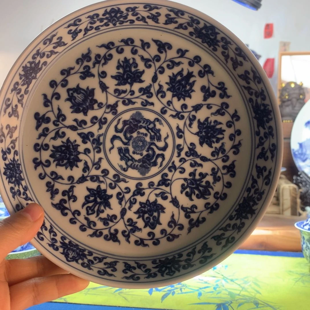 无**长景德镇陶瓷永乐青花大壶承