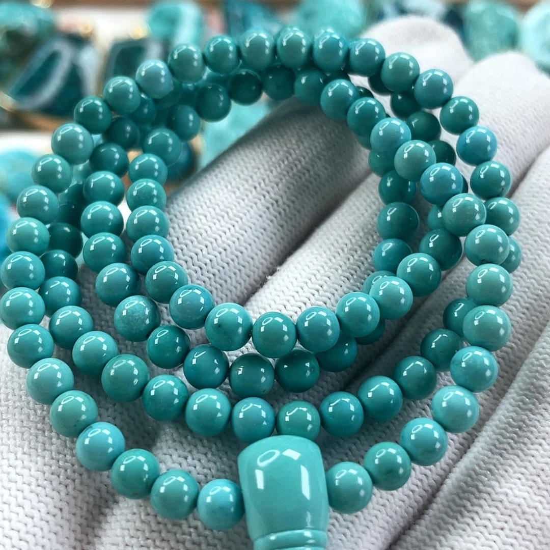 绿松石未镶嵌车挂