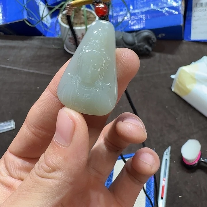 未镶嵌和田玉（糖玉）车挂